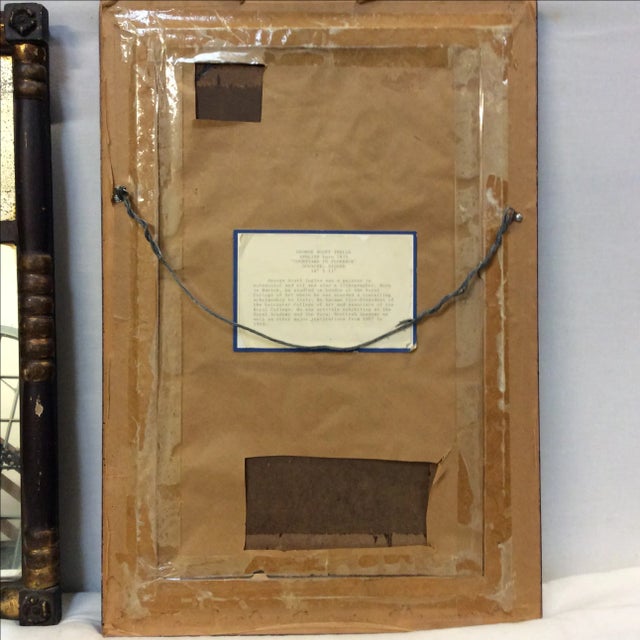 "Courtyard in Florence" by George Scott Ingles For Sale In San Antonio - Image 6 of 8