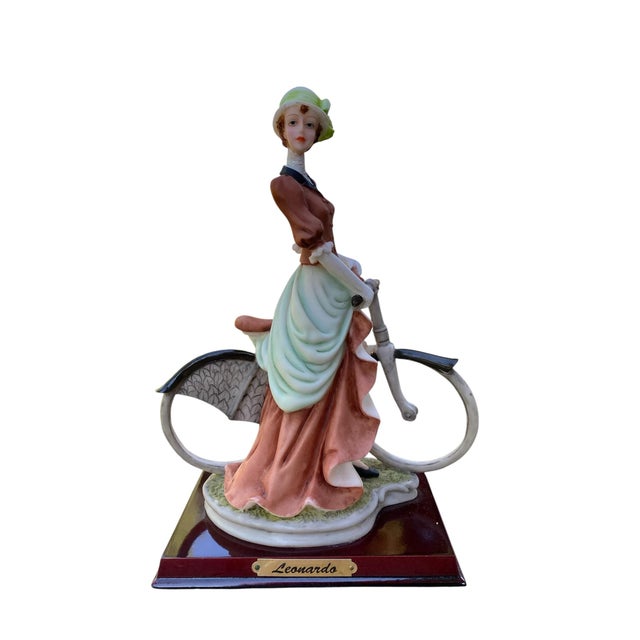 English Leonardo Collection- Lady On. Bike Statute - Resin Detailed Figurine - Collectable For Sale - Image 3 of 12