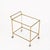 Faux Bamboo Brass and Crystal Serving Bar Cart from Maison Jansen, 1970s For Sale - Image 9 of 11