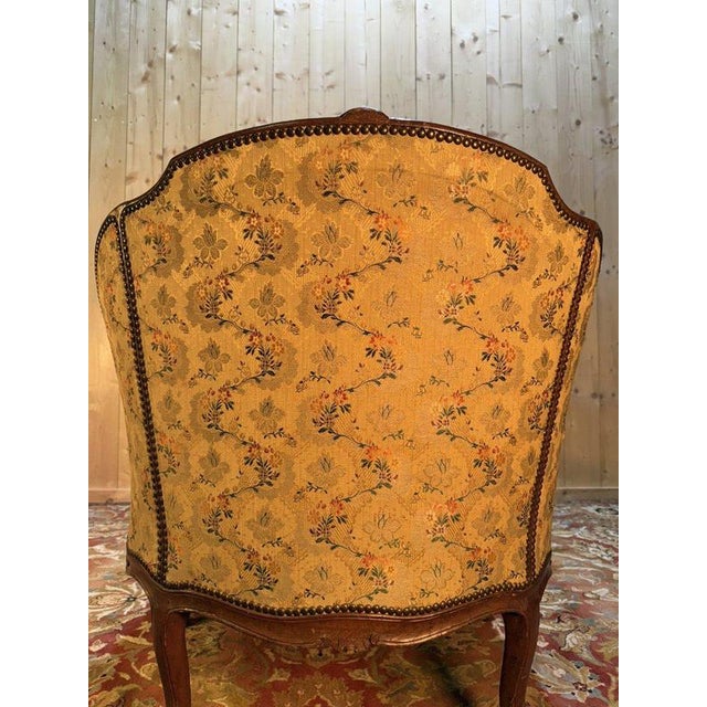 Beige Louis XV Chaise Longue attributed to Nogaret For Sale - Image 8 of 11