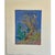 Cornflower Blue Vintage Arnold Grossman Monoprint - Ancient Bristlecone Pine Tree, C. 1970s For Sale - Image 8 of 8