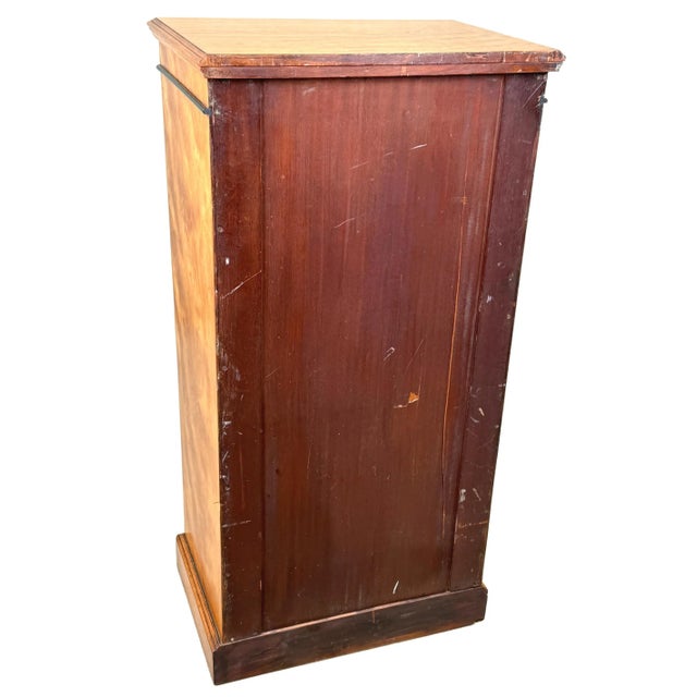 Pedestal Chest of Drawers in Satinwood, 1880 For Sale - Image 6 of 12