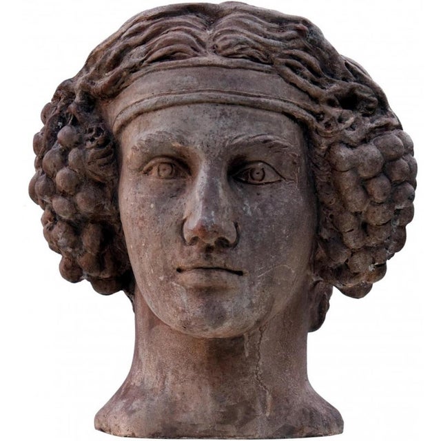 Roman Terracotta Bacchus Figurine, 1900s For Sale - Image 6 of 6