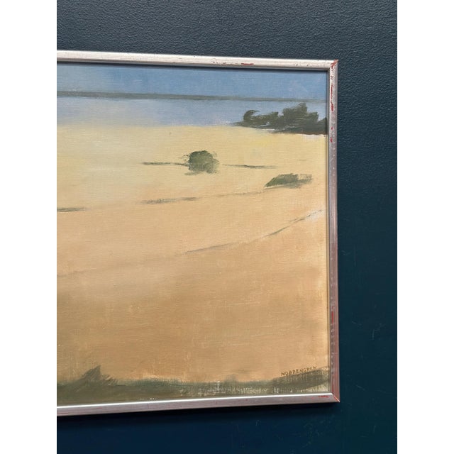 1980s Rolf Nordengren, Västra Piren, Hven, 1980, Oil on Canvas, Framed For Sale - Image 5 of 14