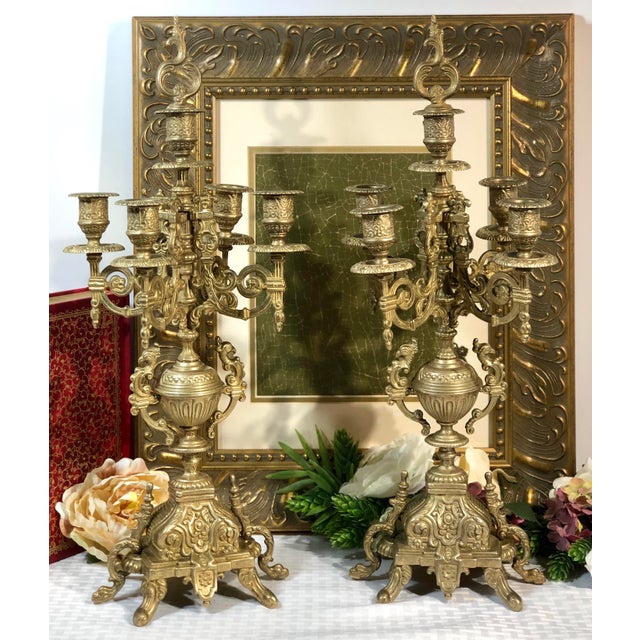 Vintage Italian Brevettato "Style" Brass / Bronze Vintage Baroque