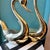 1970s 1970s Large Pair of Vintage Brass Swans For Sale - Image 5 of 8