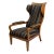 Early 19th Century Biedermeier Solid Walnut Ear / Wing Armchair For Sale - Image 3 of 7