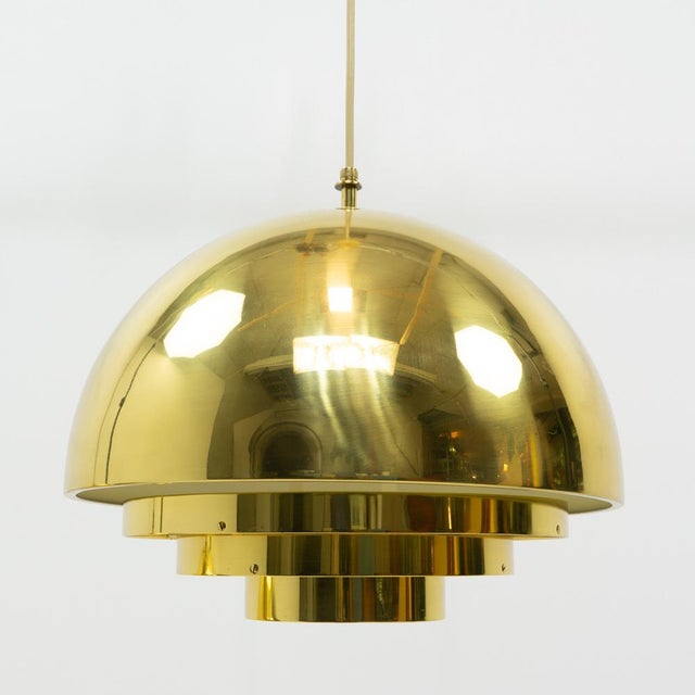 Brass Pendants from Vereinigte Werkstätten München, Germany, 1970s, Set of 2 For Sale - Image 6 of 15