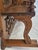 Antique 1890s Tiger Oak Over Mantel With Bowed Glass Cabinet & Beveled Mirrors For Sale - Image 16 of 17