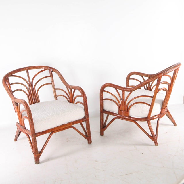 Rattan Armchairs, 1970s, Set of 2 For Sale - Image 15 of 15