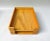 A document tray, filing box for din a4, 2-fold, from the 60s made of beech wood in the combination with brass. a very nice...