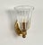Vintage Italian Brass and Murano Glass Wall Sconces, 1990s, Set of 2 For Sale - Image 4 of 17