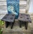 Yakisugi -Shou Sugi Ban Charred Barnwood Stool, Reclaimed Accent Table, Wabi Sabi Plant Stand For Sale - Image 4 of 6