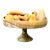 Exceptional Vintage Mid-Century Mexican Carved Onyx Stone Pedestal Bowl, Centerpiece Filled With 12 Assorted Onyx Fruit For Sale