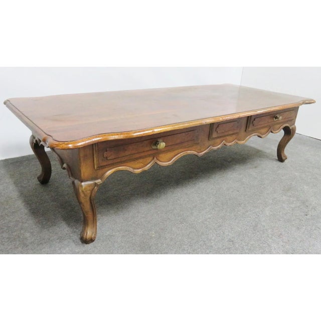 Baker Collector's Choice Louis XV Walnut Coffee Table For Sale - Image 11 of 11
