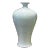 Chinese Off White Porcelain Relief Floral Pattern Pear Shape Vase For Sale
