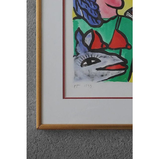 Ulrika Hydman Vallien, Composition of Figures, 1999, Color Lithography, Framed For Sale - Image 4 of 6