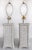 Late 20th Century Late 20th Century Palm Beach Coastal Chic White Wicker Table Lamps With Harps and Finials, a Pair For Sale - Image 5 of 10