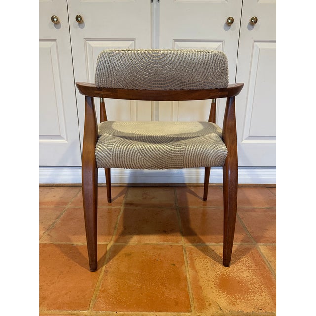 Mid-Century Modern 1950s Bert England for Kofod-Larsen Sculpted Dining in in Chairs in Lee Jofa Velvet - Set of 4 For Sale - Image 3 of 12