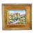 Southwest Saguaro Cactus & Floral Landscape Oil Painting Including the Antiqued Gold Wood Frame For Sale