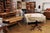 Early 20th Century English Turn of the Century Mahogany Tilt Top Center Table with Leather Top For Sale - Image 12 of 12