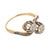 1910s 1910s Edwardian Diamond 18k Yellow Gold Toi Et Moi Ring, Size 5.75 For Sale - Image 5 of 5