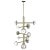 Apollo Brushed Brass Chandelier by Alabastro Italiano For Sale - Image 6 of 6