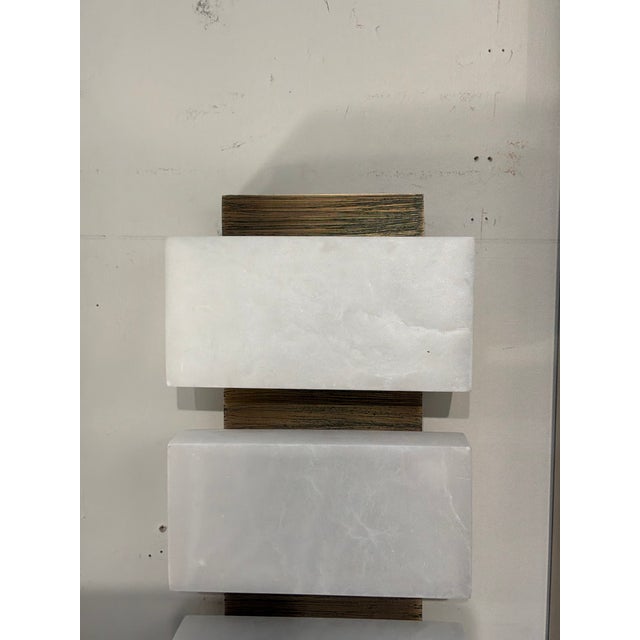 Modern Revelation Triple Stacked Sconces - Pair. For Sale - Image 3 of 6