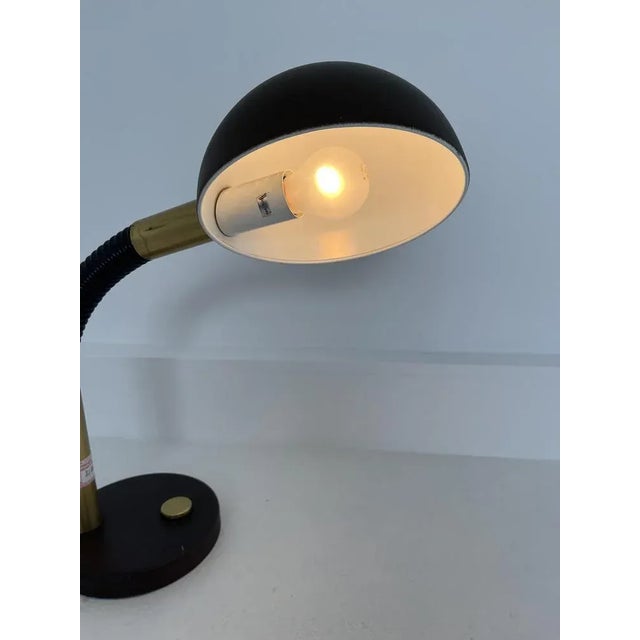 Brown Vintage Brutalist Table Lamp by Egon Hillebrand for Hillebrand Lighting, 1970s For Sale - Image 8 of 12