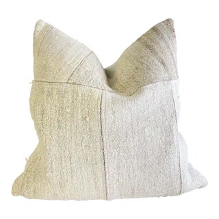 Custom Patchwork Turkish Rug Pillow With Down Insert For Sale