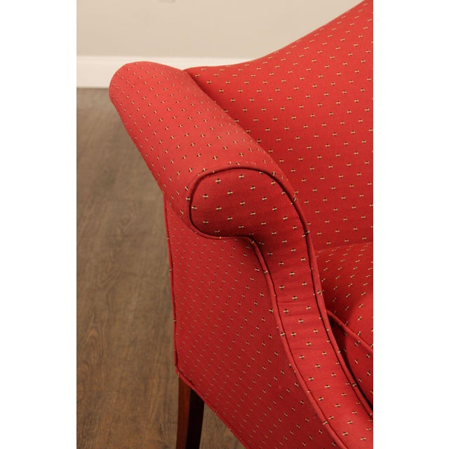 Georgian Style Upholstered Mahogany Loveseat For Sale - Image 12 of 18