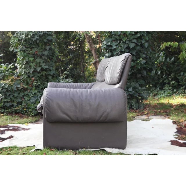 Animal Skin DS 2011 Loveseat in Grey Leather from de Sede For Sale - Image 7 of 13