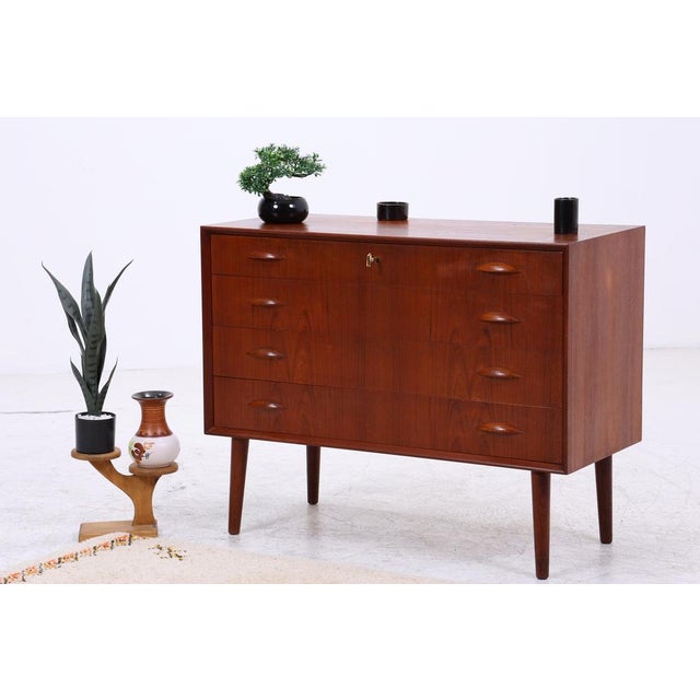 1960s Vintage Danish Teak Chest of Drawers by Johannes Sorth, 1960s For Sale - Image 5 of 15