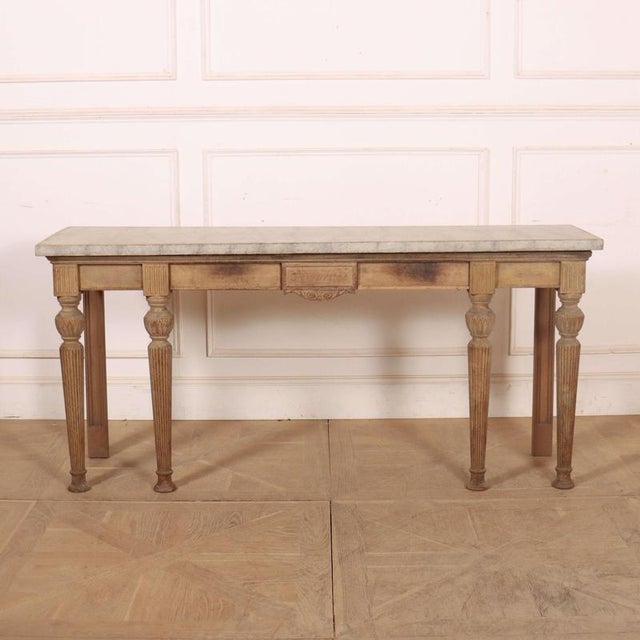 English Bleached Console Table For Sale - Image 12 of 12