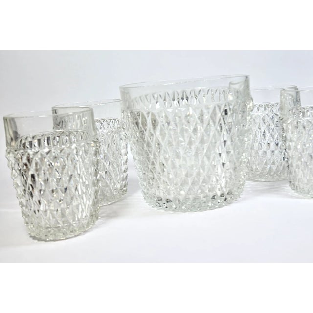 French Lowballs & Ice Bucket- Set of Five For Sale - Image 10 of 12