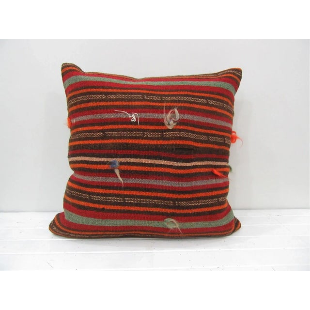 Handmade Turkish Kilim Pillow Cover For Sale - Image 4 of 4