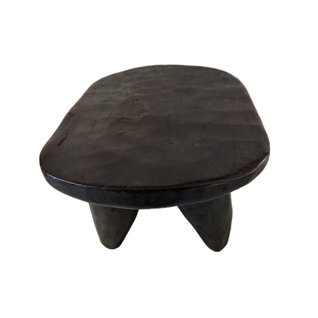 African African Senufo Wood Kids Milk Stool I . Coast 10.75 " W For Sale - Image 3 of 5