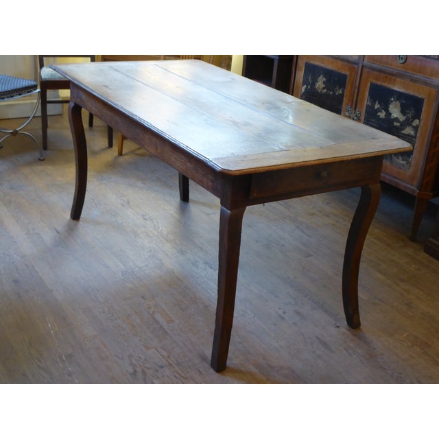 Wood 18th Century French Weathered Oak Dining Table For Sale - Image 7 of 7