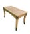 Lexington Furniture Vintage Coastal Regency Double Palm Tree Carved Wicker Bamboo Desk Dining Table For Sale - Image 4 of 12