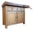 Wooden Workbench in Reclaimed Oak and Spruce For Sale