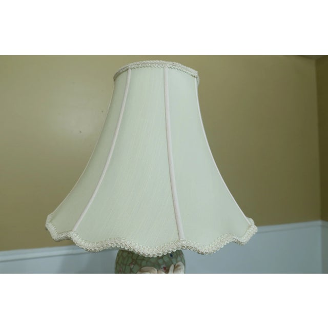 1980s 1980s Mosaic Urn Style Chic Table Lamp W. Shade For Sale - Image 5 of 8