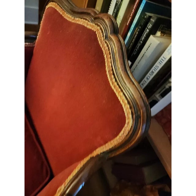 18thc French Louis XV Period Exceptionally Carved Walnut Bergeres - Signed by Antoine Leonard Couturier Christies Provenance a - Pair For Sale In Miami - Image 6 of 12