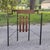 Mid-Century Modern Iron Console Table with Brass Details, 1960s For Sale - Image 3 of 18