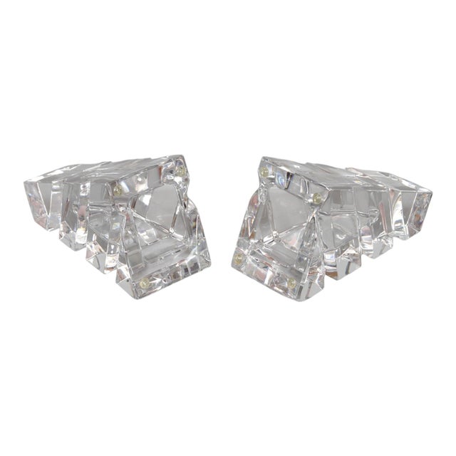 Rogaska "Legacy" Lead Crystal Bookends, a Pair For Sale - Image 4 of 7