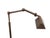 Mid-Century Modern Bronze Library Swing Arm Floor Lamp, Germany, 1980 For Sale - Image 3 of 12