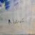 Textile Alexandre Istrati "Composition Bleu Rouge", Original Oil Abstract Painting, 1989 For Sale - Image 7 of 12