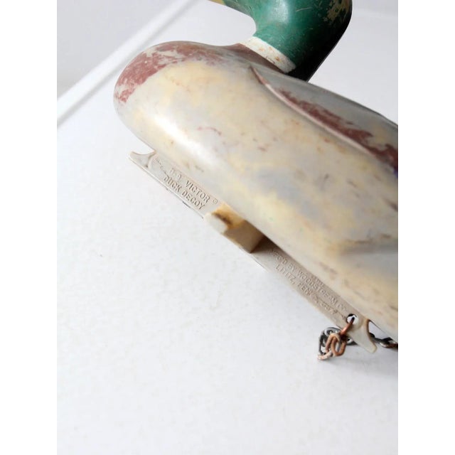 Gray 1960s Victor D-9 Duck Decoy For Sale - Image 8 of 12