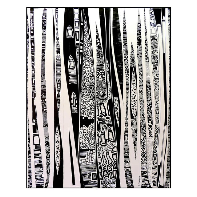 Alain Carpentier, Ballad in Parc Güell, 2020, Acrylic on Canvas For Sale