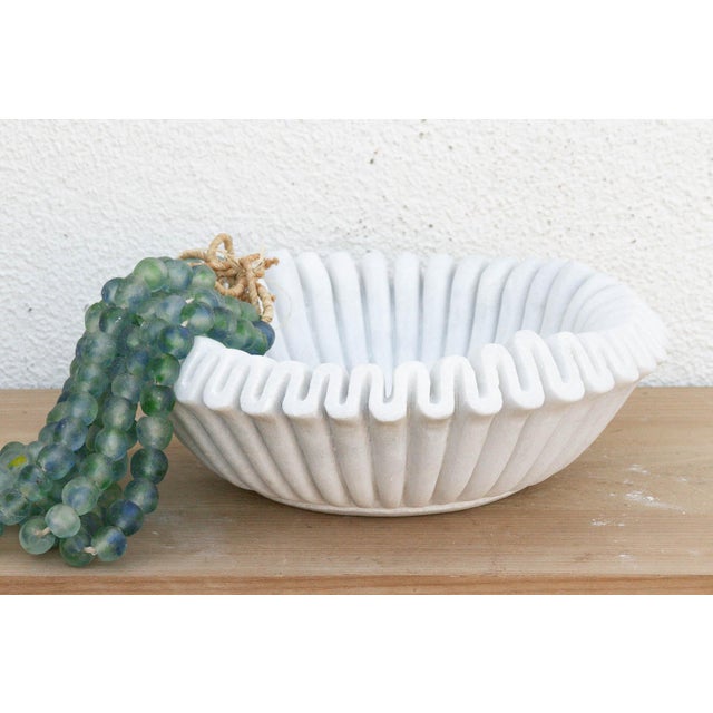 Hand-Carved Large Marble Centerpiece For Sale In Los Angeles - Image 6 of 6