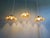 Amber-Colored Pleated Glass Pendant Lights, 1930s, Set of 3 For Sale - Image 6 of 18